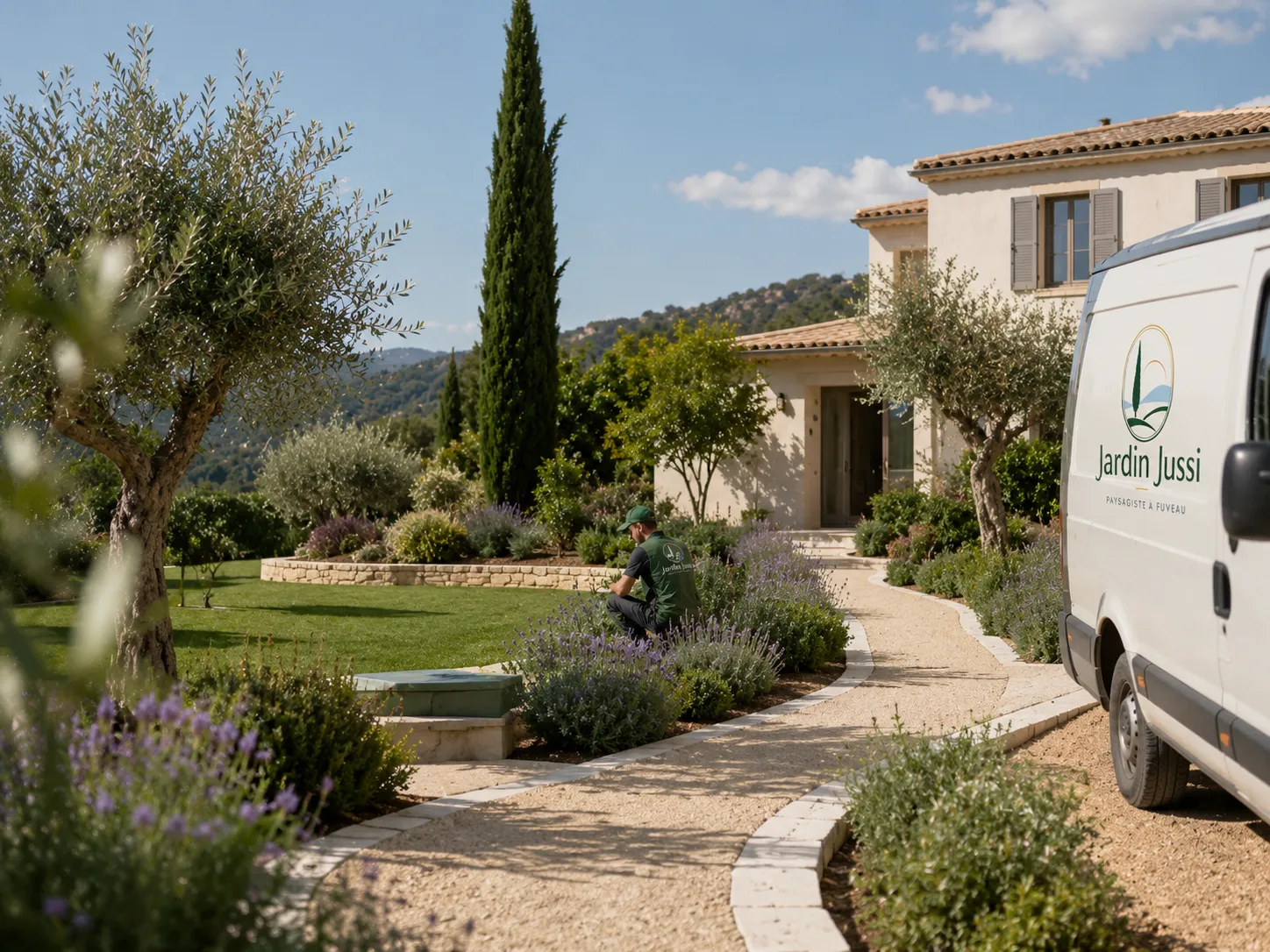Jardin présenté par Jardin Jussi — Paysagiste à Aix-en-Provence