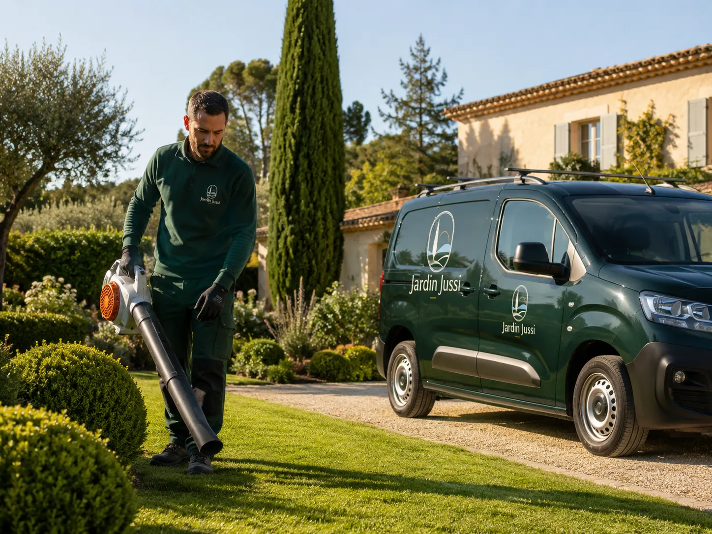 Paysagiste Jardin Jussi à Fuveau lors d’un chantier extérieur